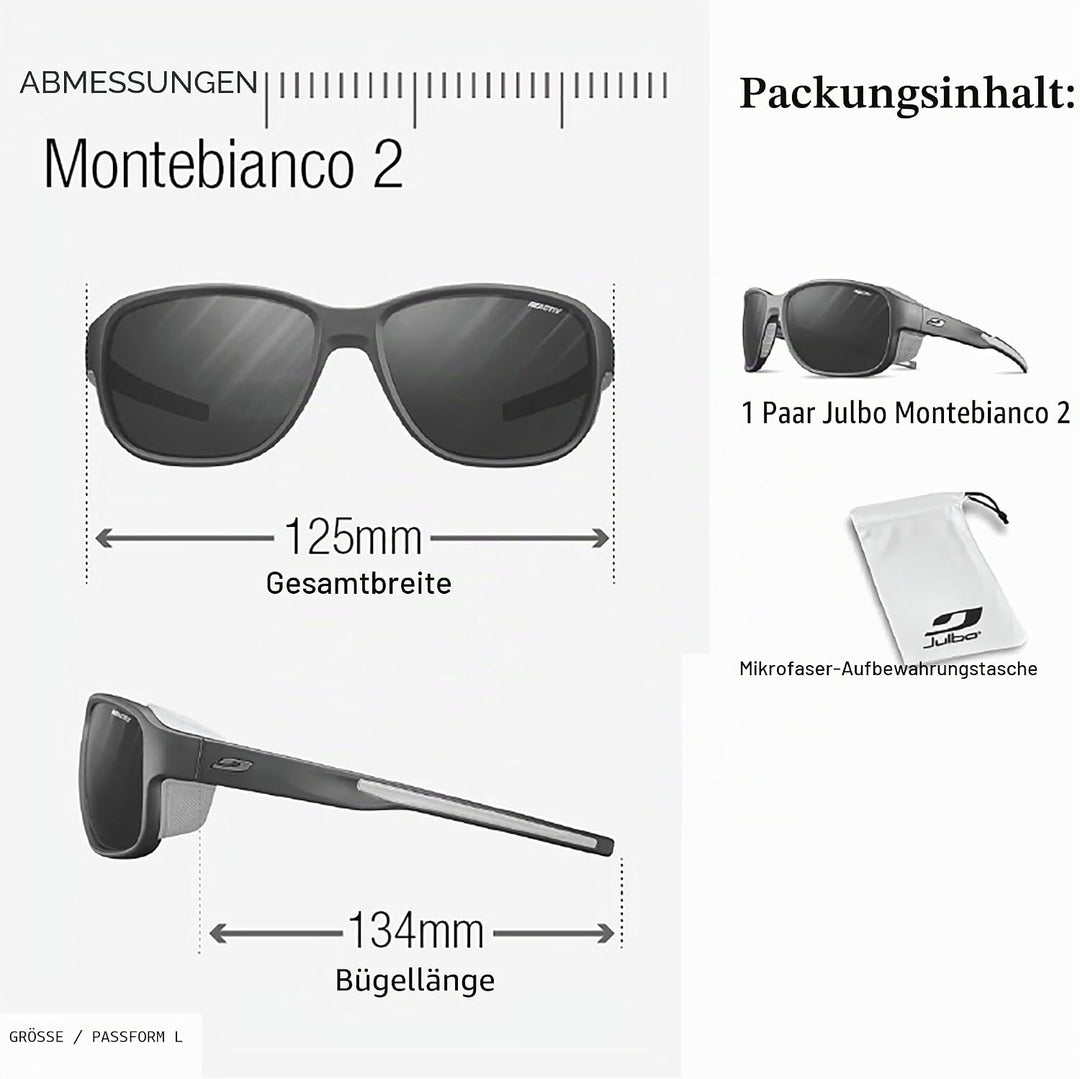 Julbo Herren Sonnenbrille, Schwarz / Orange