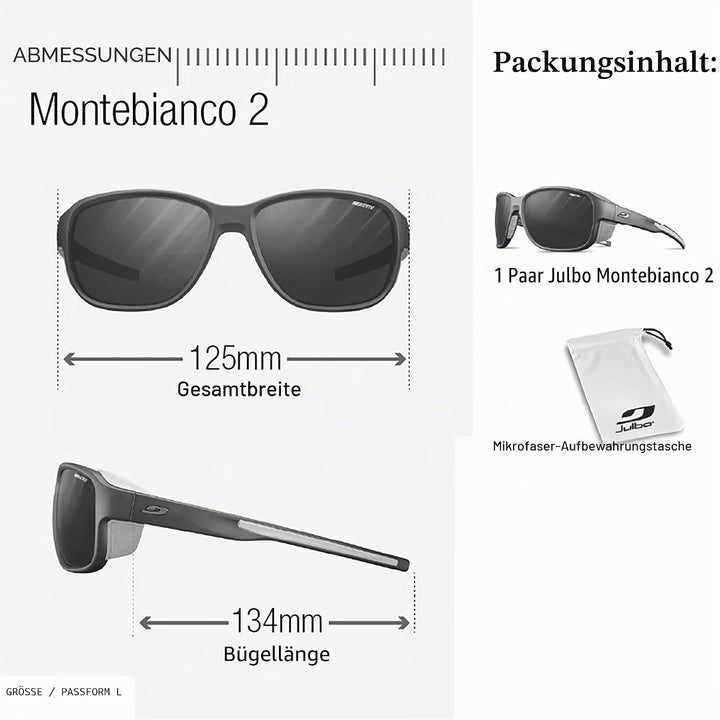Julbo Herren Sonnenbrille, Schwarz / Orange