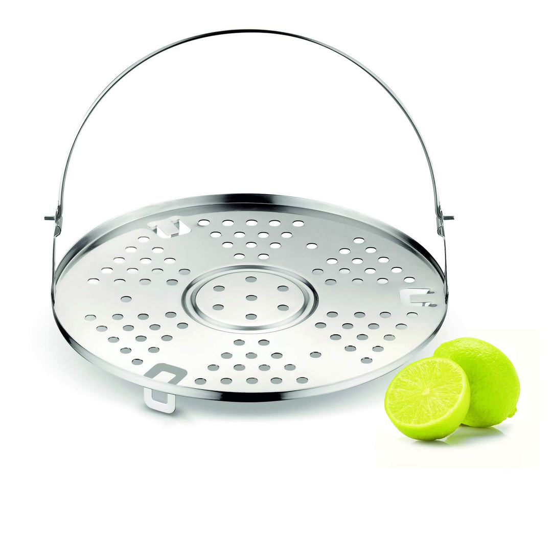 Lagostina Zubehör für Schnellkochtopf Grill, Edelstahl, Durchmesser 22 cm, Kapazität: 3,5/5/6/7/9 Li