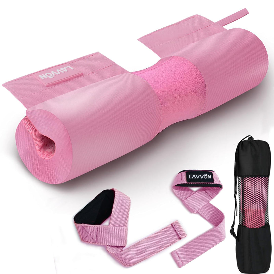 Langhantel-Kniebeugenpolster-Set, Nylon-Polsterung, rutschfest, dicker Schaumstoff, Langhantelpolste