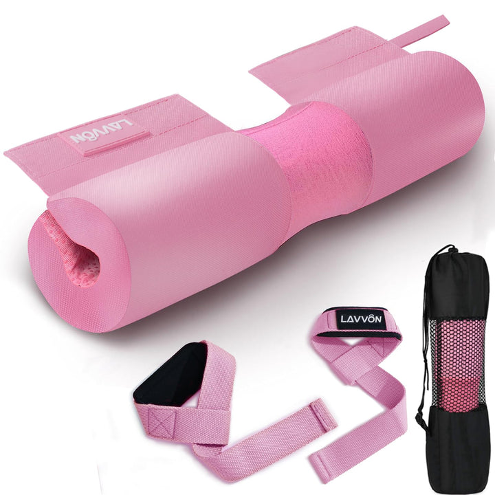 Langhantel-Kniebeugenpolster-Set, Nylon-Polsterung, rutschfest, dicker Schaumstoff, Langhantelpolste