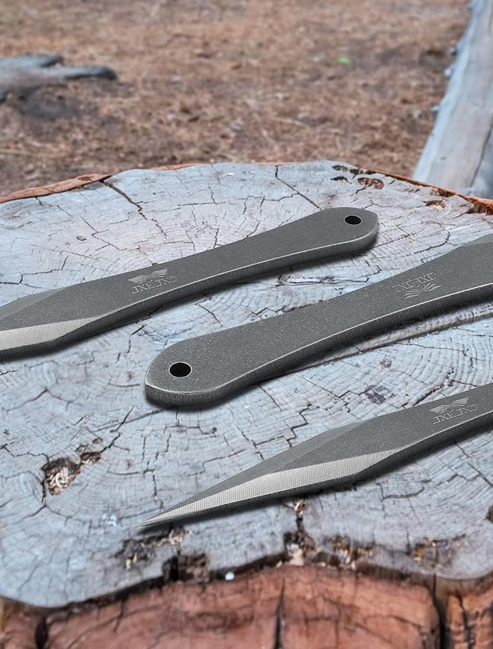 JXE JXO The Thunder: Wurf-Spikes, Dicke bis zu 0,7 cm, 25,9 cm, Edelstahl, kein Drehen, mit Nylon-Gü