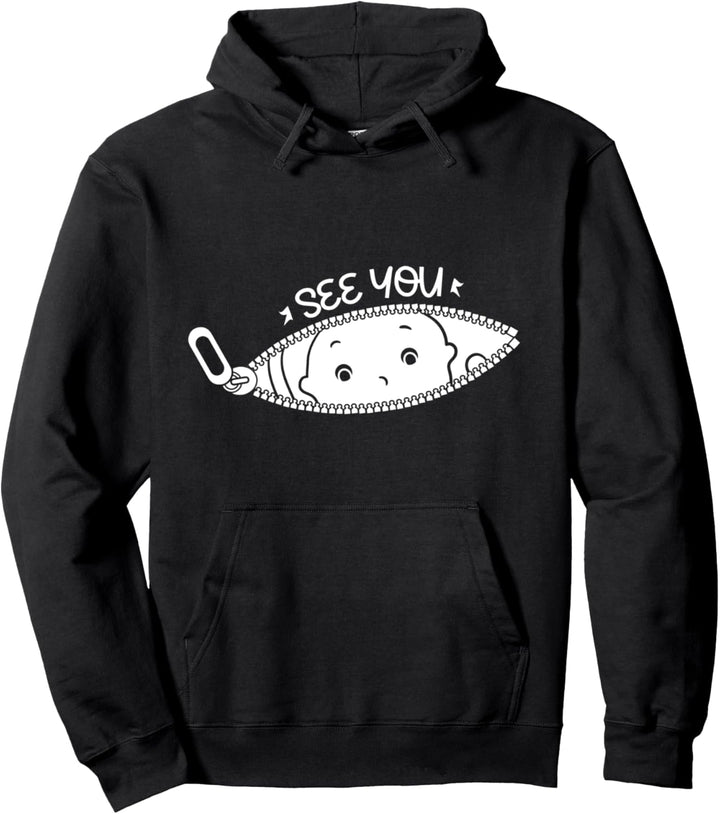 Lustiger Spruch "Pregnant Mom Expecting Baby" Pullover Hoodie