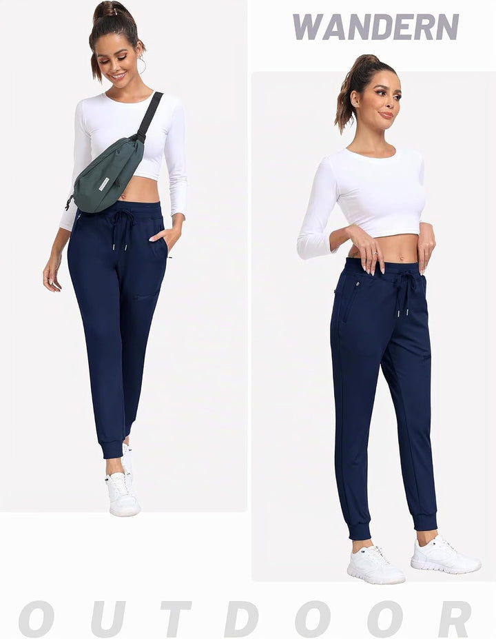 MoFiz Jogginghose Damen Thermohose Mikrofleece Sporthose Atmungsaktiv Waterproof Sweatpants mit Reis