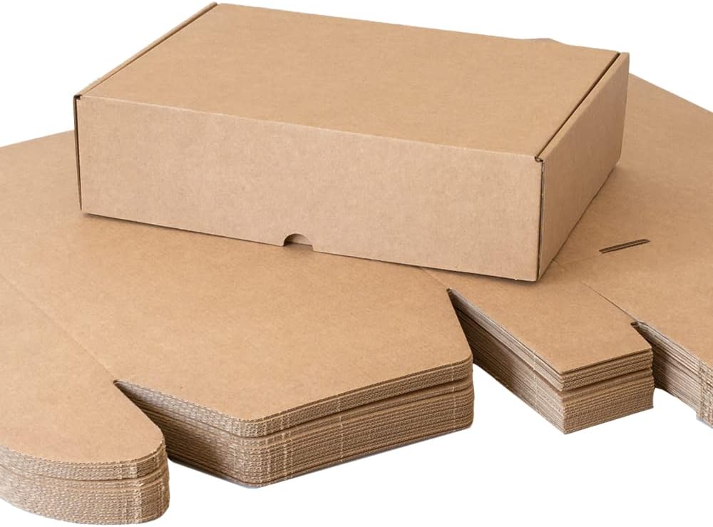 Packung mit 20 Kartons aus Kraftpapier, für Versand, Versand oder Aufbewahrung, Masse (L x B x H): 3