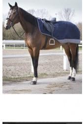 Equi-Theme Regen Nierendecke mit Polarfleecefutter 600D TYREX in 5 trendigen Farben marineblau/grau