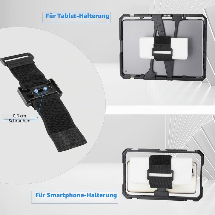 Nitze Powerbank-Gurt, Powerbank Halterung, Powerbank Halterung mit 1/4" Schrauben für Kamera und Mon