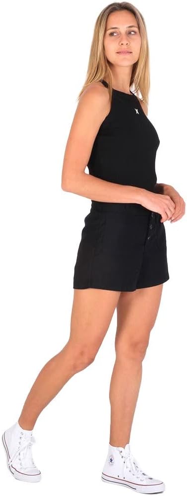 Hurley Damen Bermuda Shorts Button Front Short M Marshmallow, M Marshmallow