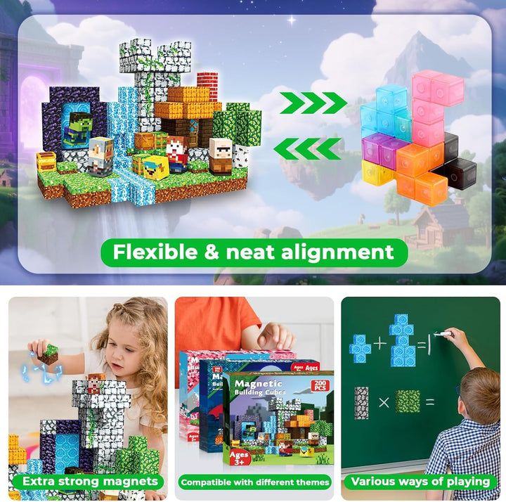 GraceDuck Magnetische Bausteine 04 standard_edition, 200PCS