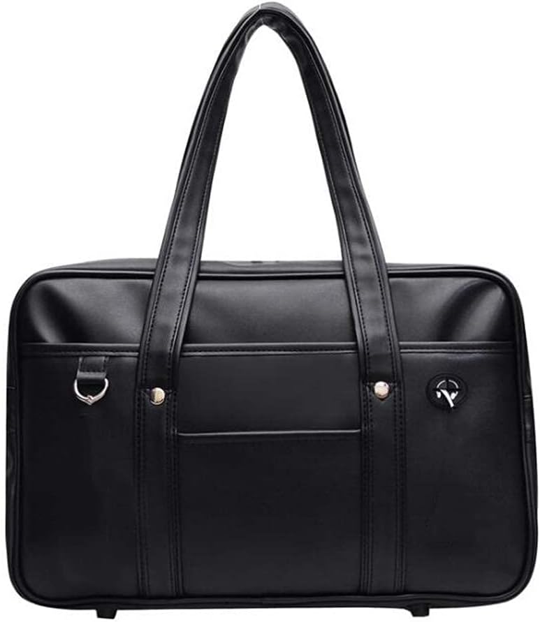 Poywuo Japanische Handtasche Schultasche PU Leder Reisetasche Japan High School Anime Cosplay Studen