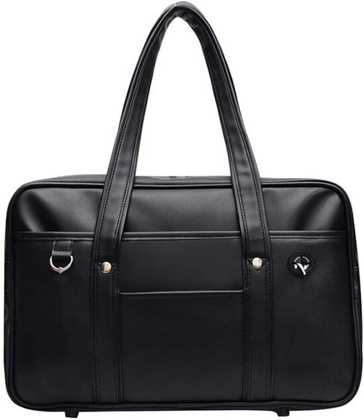 Poywuo Japanische Handtasche Schultasche PU Leder Reisetasche Japan High School Anime Cosplay Studen