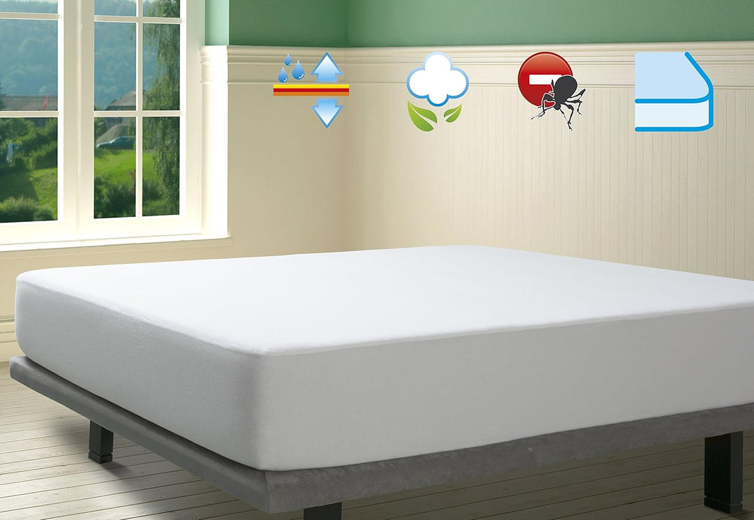 Savel - Wasserdichter Anti-Allergisch Matratzenschoner/Matratzenauflage, 140x190/200cm Anti-milben |