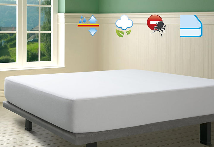 Savel - Wasserdichter Anti-Allergisch Matratzenschoner/Matratzenauflage, 140x190/200cm Anti-milben |