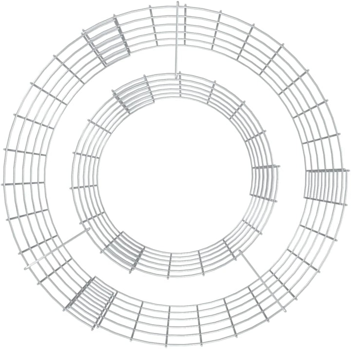 INLIFE Gabionen-Feuerstelle Ø 50 cm Verzinktes Eisen,4.4kg,153558 50 x 50 cm, 50 x 50 cm