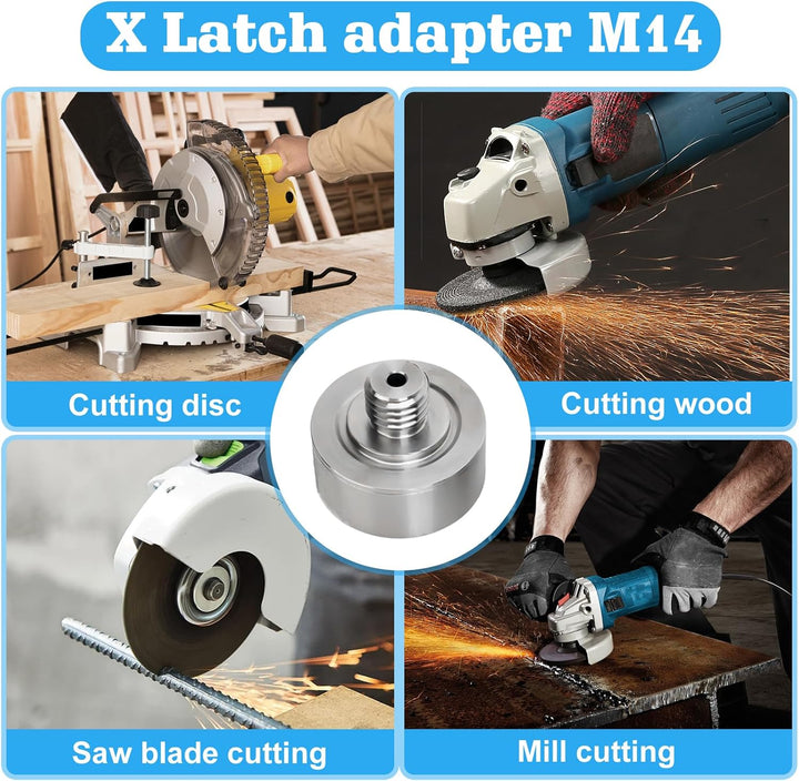 X-LOCK Adapter auf M14 Gewinde: Nizirioo Edelstahl XLOCK Adapter Winkelschleifer Aufsatz, Präzision