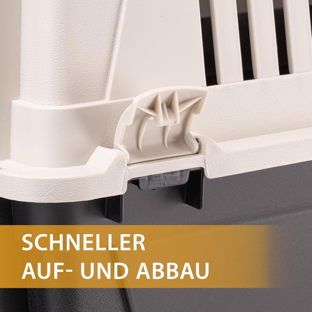 Ferplast Transportbox für Haustiere Hundebox für kleine Hunde und Katzen Atlas 30 EL, Transportbox f