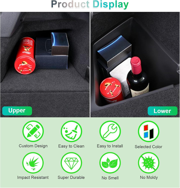 GAFAT [Verbessert] Tesla Model Y Juniper 2025 2026 Kofferraum Organizer, TPE Wasserdicht Aufbewahrun
