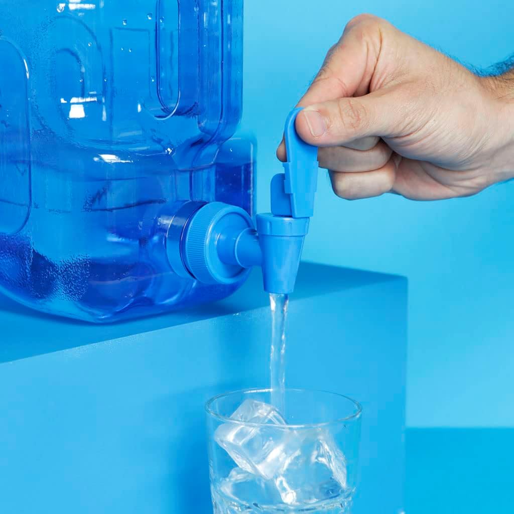 balvi - H2O Wasserflasche aus PET-Kunststoff, mit einem Fassungsvermögen von 5,5 l.