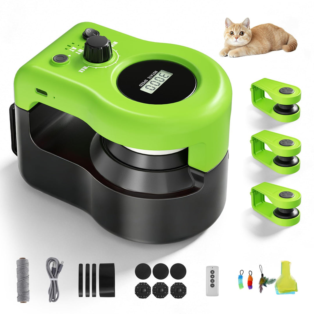 Interaktives Katzenspielzeug für Drinnen, Laufband, automatisch/ferngesteuertes Katzenspielzeug, ein