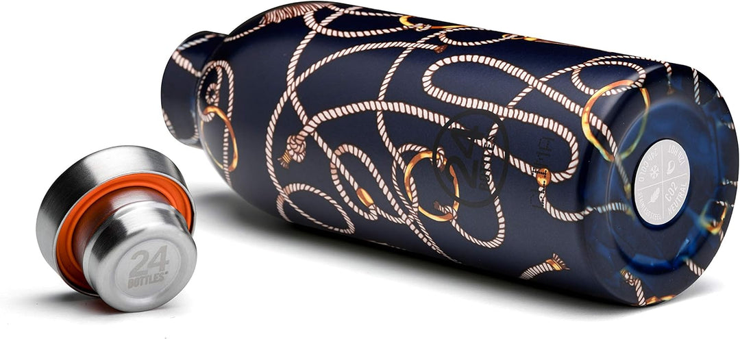 24Bottles Thermosflasche für Wasser | Wiederverwendbare Thermosflasche aus Edelstahl BPA-frei | 24 S