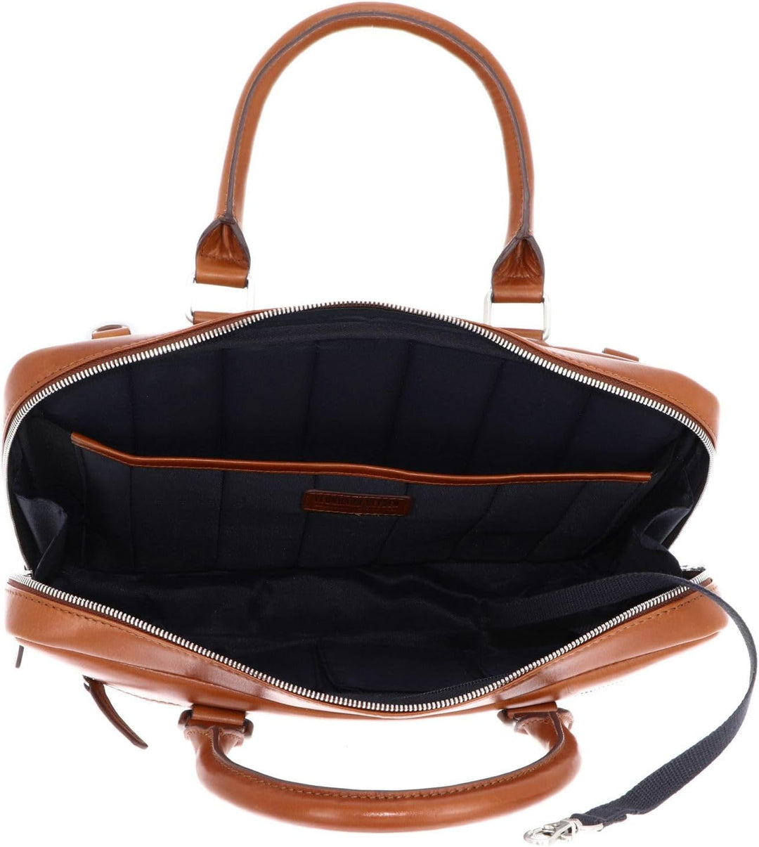 Leonhard Heyden Cambridge Aktentasche Leder 37 cm Laptopfach Cognac, Cognac
