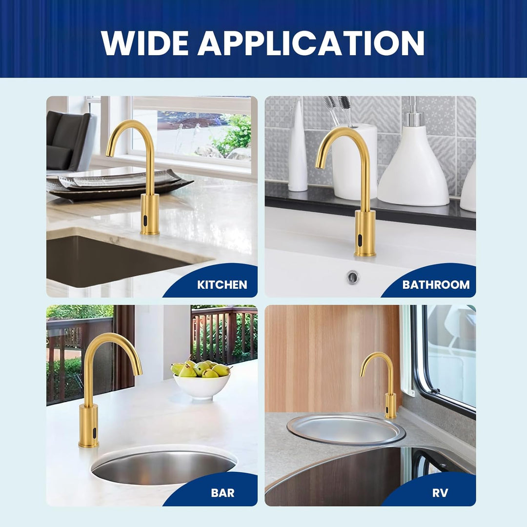 iVIGA Wasserhahn Sensor, Badarmatur Infrarot Sensor für Badezimmer Wasserhahn Bad Automatisch mit St