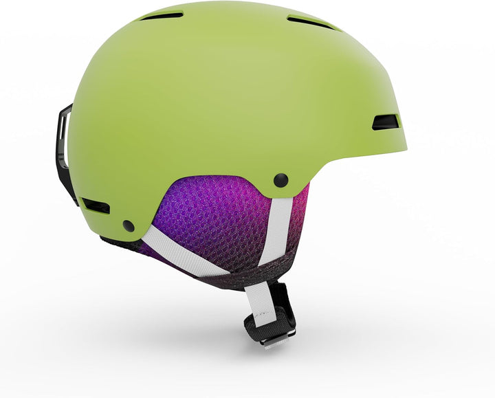 Giro Crue Skihelm für Kinder, Snowboardhelm für Jugendliche, Kleinkinder Jungen und Mädchen Grün, ma
