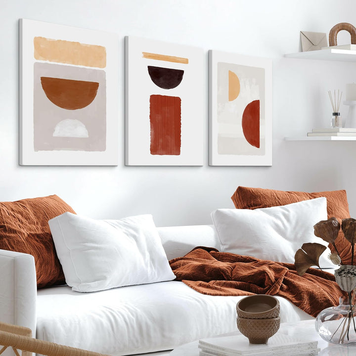 Muralo - Wandbilder Set - Leinwand Bilder Set Aufhängefertig - Bilder für Wohnzimmer Schlafzimmer -