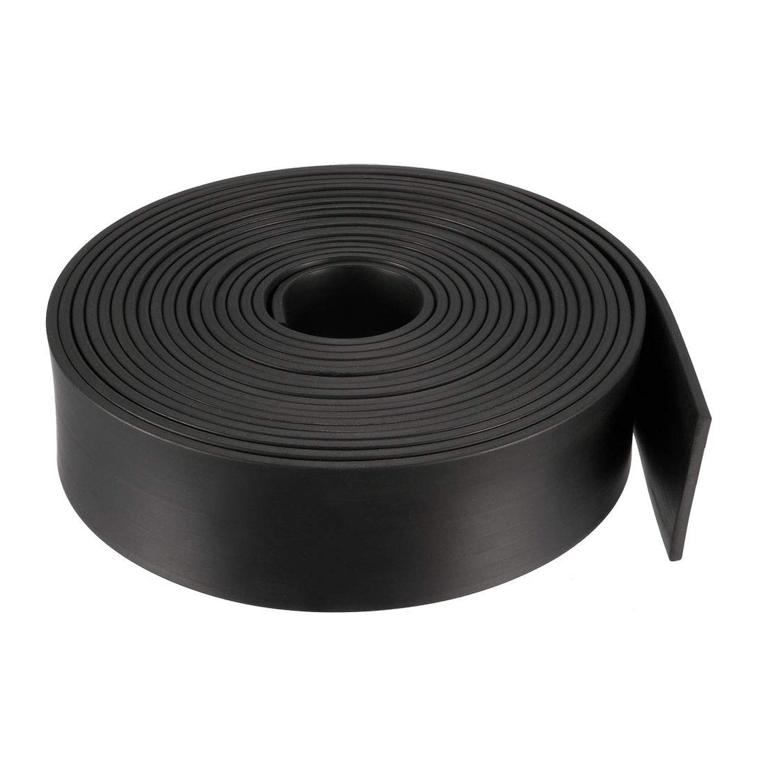 sourcing map Gummidichtung Gummistreifen Massiver Rechteck 40mm Breit, 3mm Dick, 5 Meter Lang, Schwa