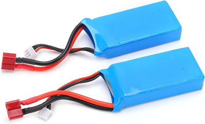 CHICIRIS 7,4 V 1500 MAh Lithium-Ionen-Akku, Ersatzakku, Lithium-Batterien 15C T-Stecker Modell Akku