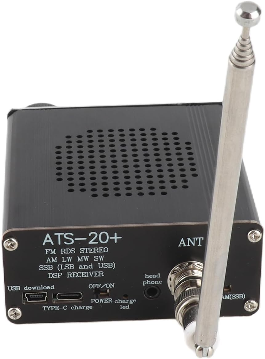 ATS 20+ Vollband Funkempfänger FM AM LW SW SSB, Tragbarer Kleiner Weltband Digitalempfänger mit Hohe