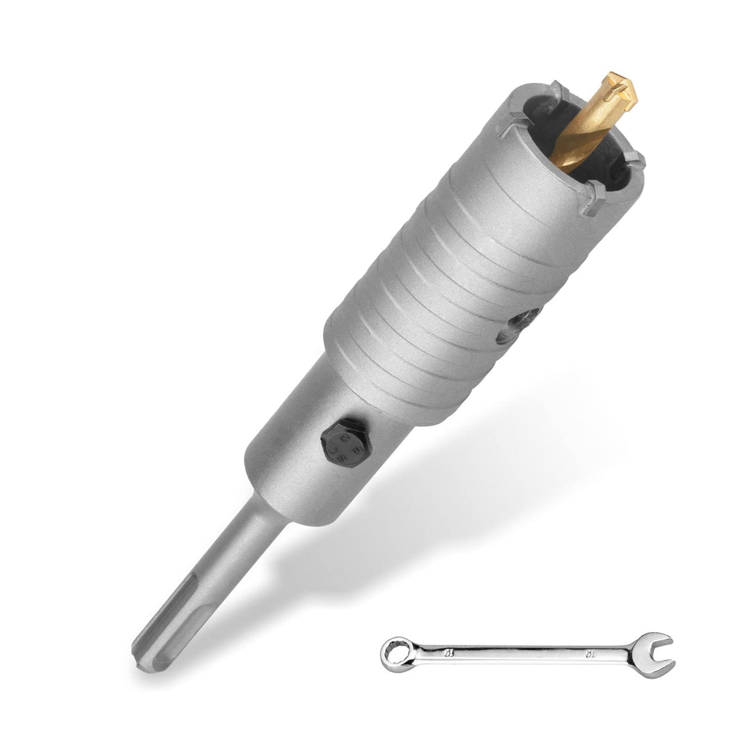 Bohrkrone 32mm SDS Plus set,M22 Gewinde SDS plus Adapter 120mm und Zentrierbohrer 8x110mm,Wandlochsä