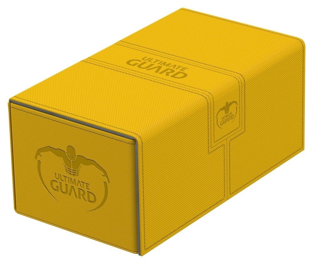 Ultimate Guard UGD010770 Twin Flip´n´Tray Deck Hülle 200 Plus XenoSkin, Bernstein, Standardgrösse Be