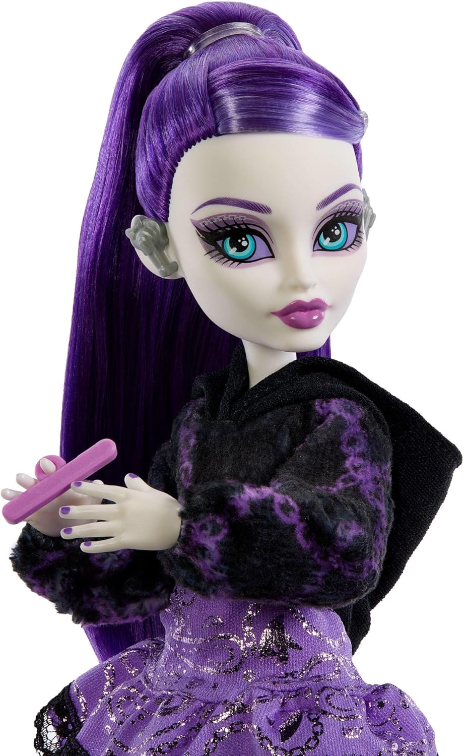 Monster High Self-Scare Secrets Spectra Vondergeist-Puppe und Zubehörset mit 13 realistischen Überra