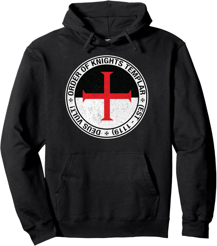 Orden der Tempelritter Sigil Deus Vult Pullover Hoodie