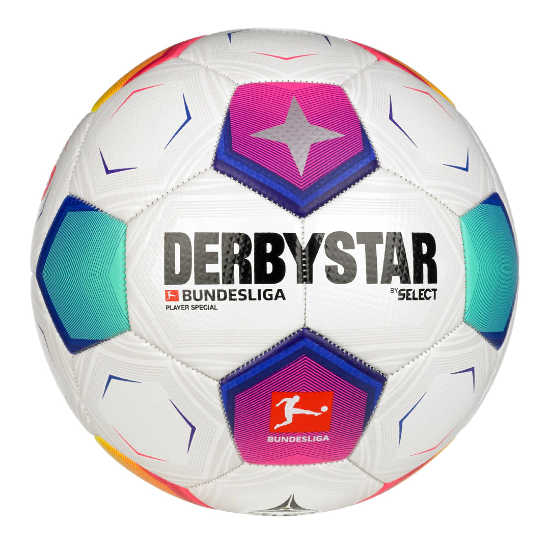 Derbystar Bundesliga Player Special v23 - Bundesliga Ball 23/24 - Unisex Fussball Grösse 5 im Design
