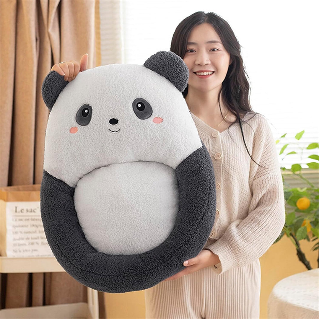 FakeFace Cartoon Panda-Kissen Weiche &amp; Bequeme Stuhlkissen Taillenstütze Sitzpolster Sitzkissen Warm