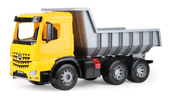 Lena 2064 - Starke Riesen Muldenkipper Arocs, 150 Kg Tragkraft, circa 63 cm, Gelb, Schwarz und Silbe