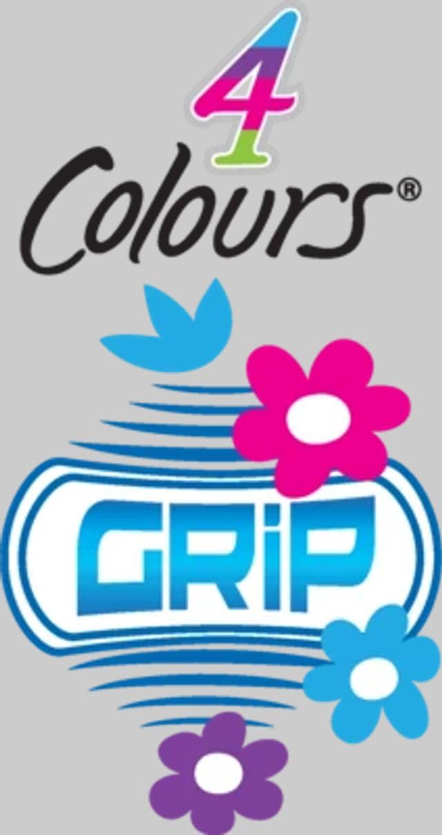 BIC 4 Farben Kugelschreiber Set 4 Colours Grip Fun, Pastell Farben, 12er Pack, Ideal für das Büro, d