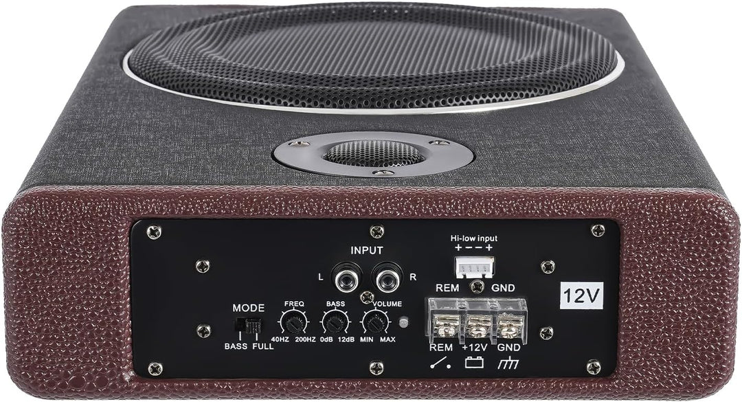 Car Audio Auto Subwoofer Aktiver Untersitz-Subwoofer kompaktes aktives Subwoofersystem für den Unter