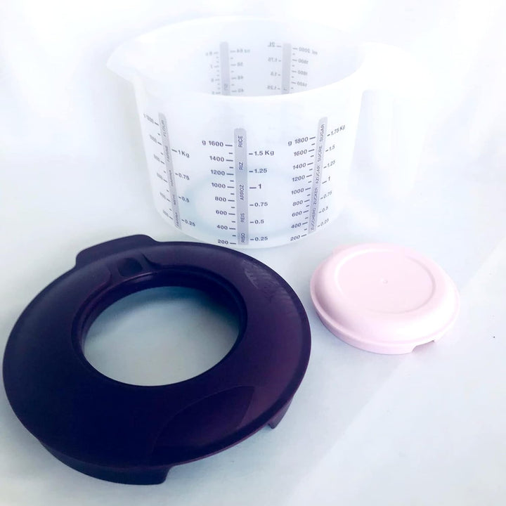Tupperware Backen Rühr-Mix Messbecher Candy 2,0 L Rührbecher Backhelfer D216 brombeere lila rosa wei