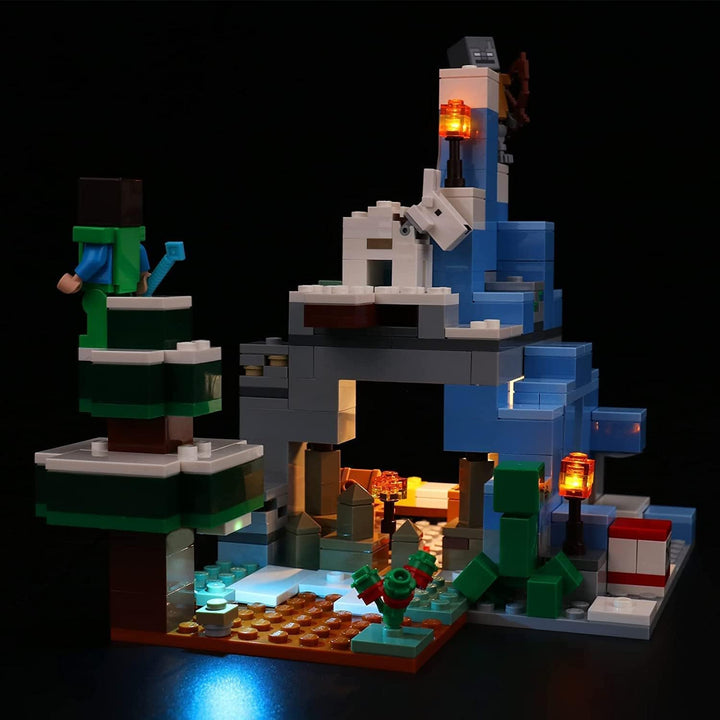 Led Beleuchtungsset für Lego Minecraft Die Vereisten Gipfel, Dekoration DIY Licht Set für Minecraft
