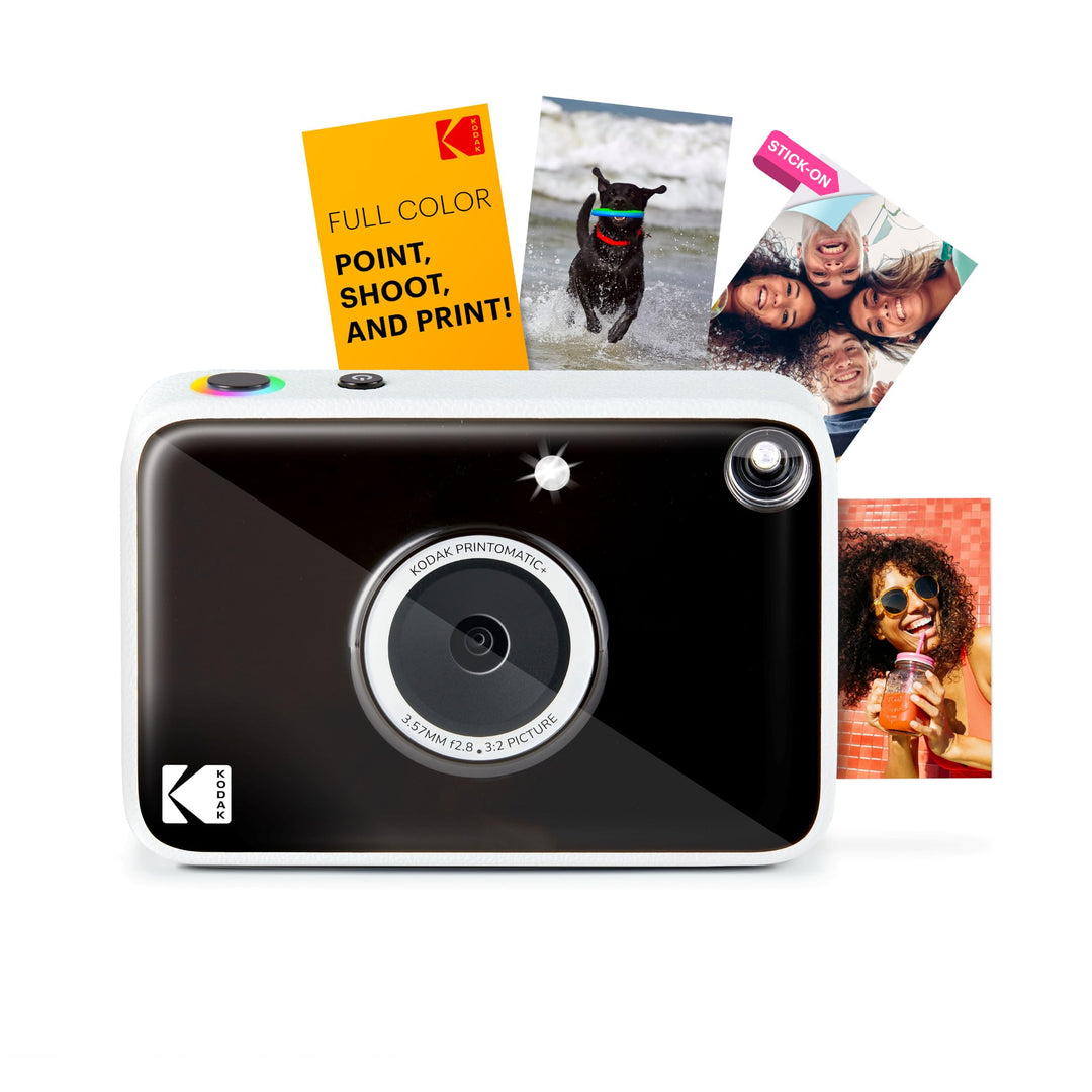 Kodak Printomatic+ Sofortbild Digitalkamera 10MP mit RGB LED, druckt Vollfarb-Fotos auf Zink 2x3” Pa