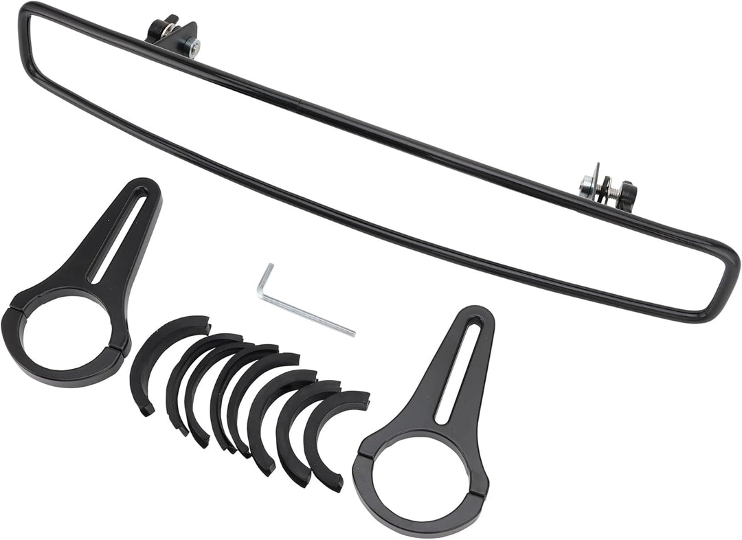 WOOSTAR 14.6" Breiter Mittlerer Rückspiegel mit 1.7" Klemmen Ersatz für ATV UTV Wikinger POLARIS RZR