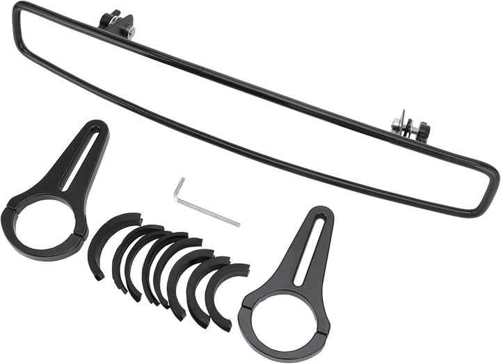 WOOSTAR 14.6" Breiter Mittlerer Rückspiegel mit 1.7" Klemmen Ersatz für ATV UTV Wikinger POLARIS RZR