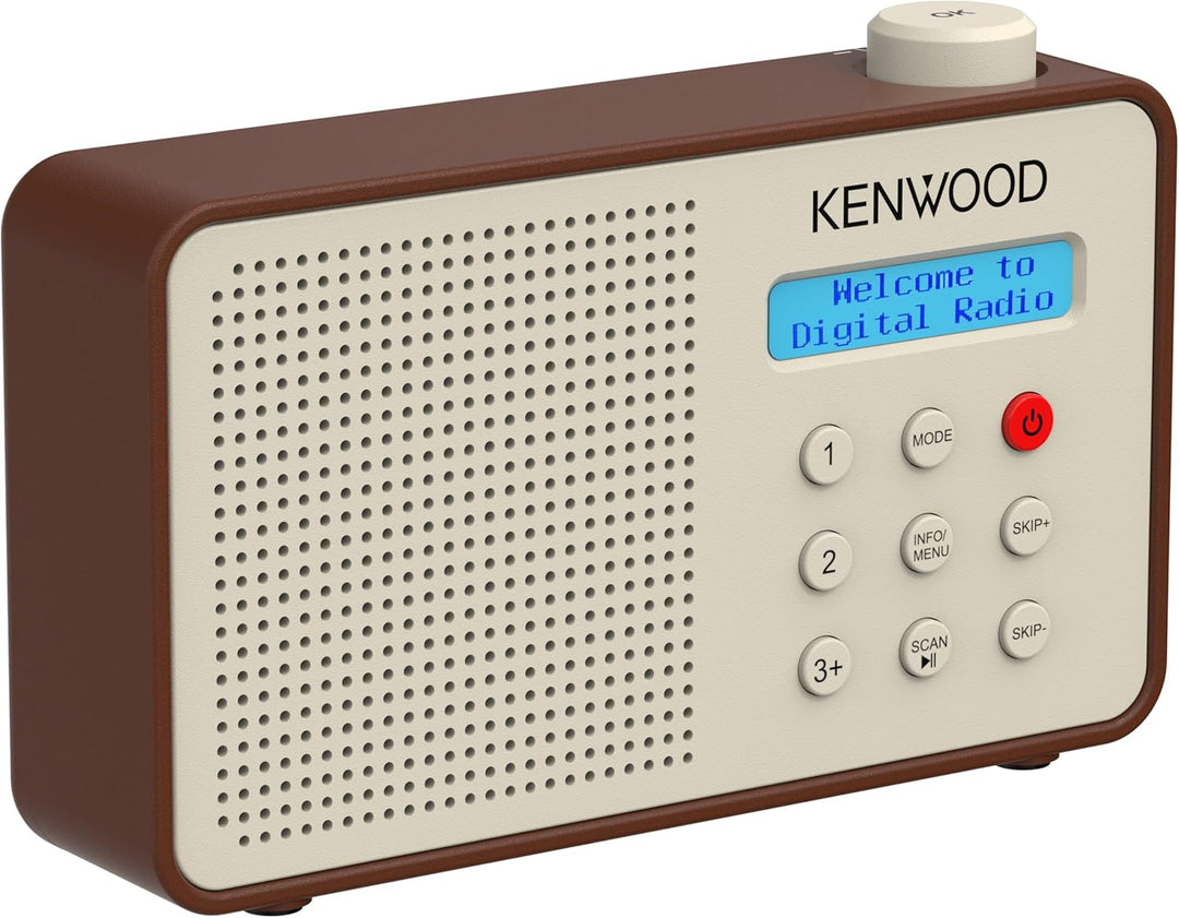Kenwood CR-M25DAB-T - Tragbares DAB+ Radio mit Bluetooth, Automatic Safety Alert (ASA), Li-Ion Akku