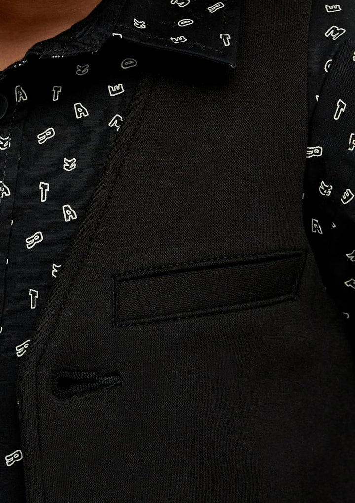 Festliche Weste aus Jersey 110 Schwarz, 110 Schwarz