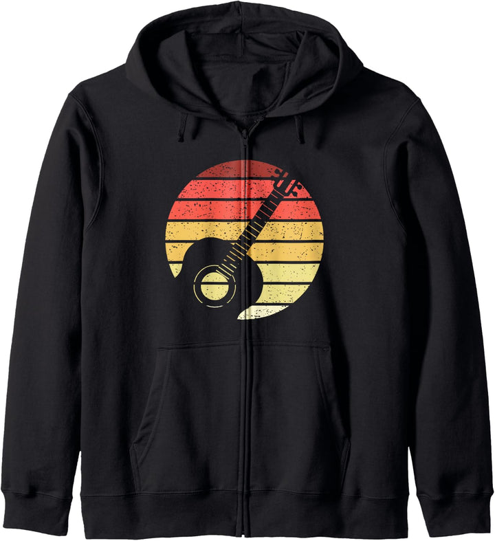 Gitarre Retro Style Vintage Kapuzenjacke