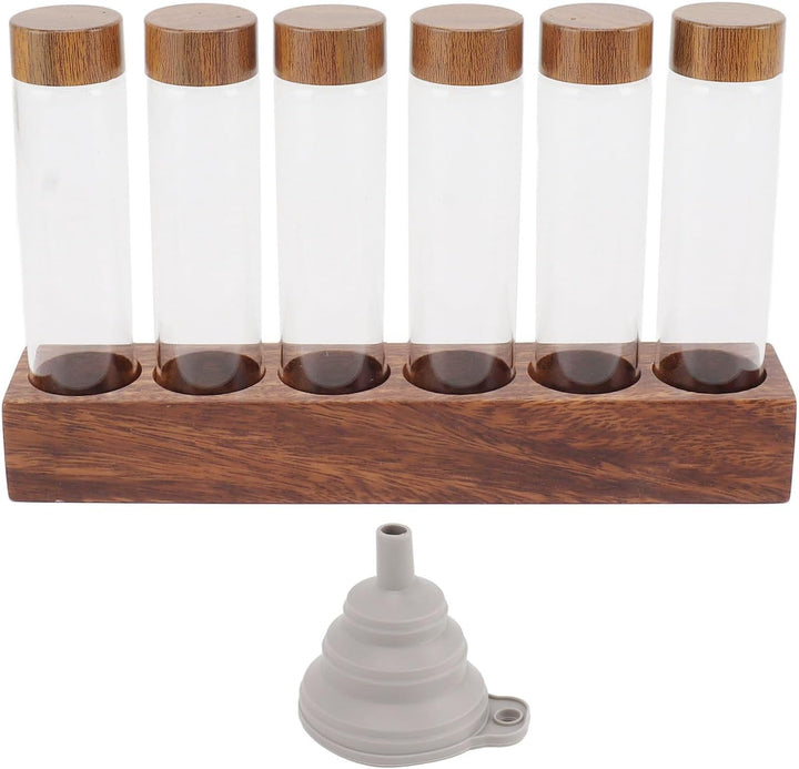 Einzeldosis Kaffeebohnen Behälter 6 Tuben, Glas Kaffeebohnen Aufbewahrungsröhrchen mit Ständer Espre