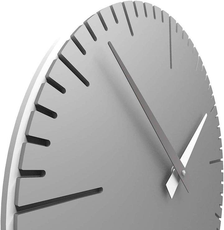 CalleaDesign 36 cm Exacto Aluminium Wanduhr, Aluminium